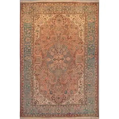 One Of The Kind Persian Tabriz Rug 9'9" x 6'5"